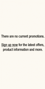 Sign up to receive promotions