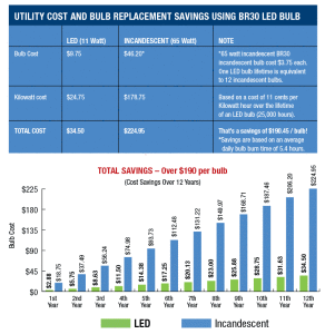 LED Light Bulb Savings Chart