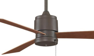 Zonix Collection 52” 3-Blade Ceiling Fan in Oil Rubbed Bronze with Cherry Blades FP4640OB