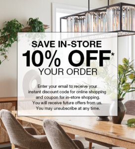 10% Off Lighting and Ceiling fans