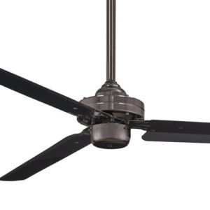 Steal Collection 54” 3-Blade Ceiling Fan in Gun Metal with Gun Metal Blades F729-GM