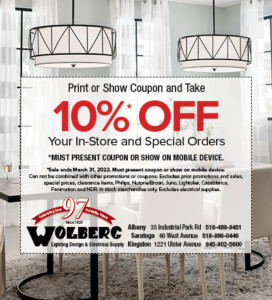 10% Off Lighting and Ceiling fans