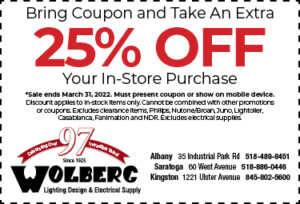 WOlberg Lighting 25% Off Coupon