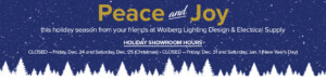 Wolberg Lighting - Holiday Hours