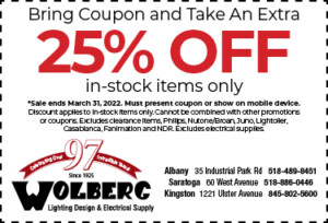 WOlberg Lighting 25% Off Coupon