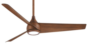 52” Twist 3-Blade Ceiling Fan in Distressed Koa with Distressed Koa Blades