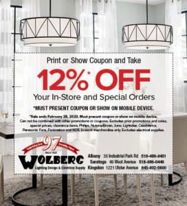 Wolberg Lighting and Electric storewide 12% Off Lighting coupon