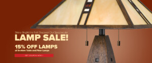 Fall Table and Floor Lamp Sale