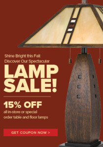 Fall Table and Floor Lamp Sale