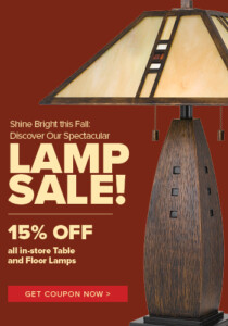 Fall Table and Floor Lamp Sale