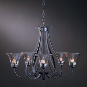 Hubbardton Forge Hubbardton Forge Five-Light Wrought Iron Chandelier