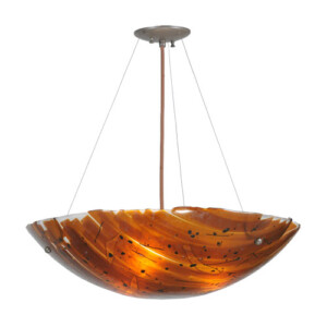 torta Collection 2 light tiffany pendant in timeless bronze finish.