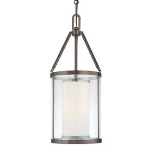 harvard Collection 3 light pendant in harvard court bronze finish.