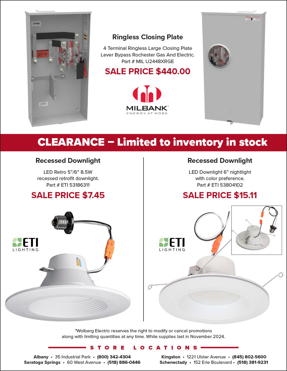 Wolberg Electrical Specials